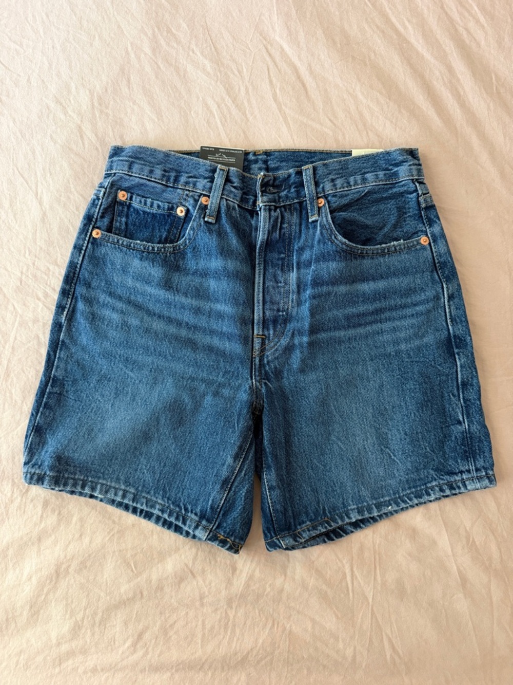 Levi's 501 Mid-Blue Denim Shorts